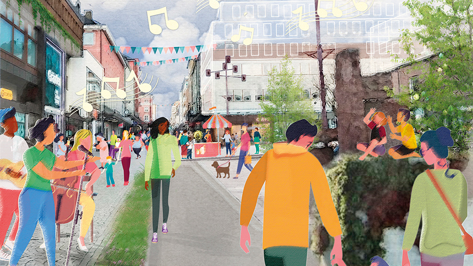 Linköpings stadskärna utvecklas för att möta framtiden